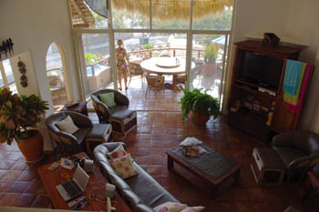 Living room and main balcony