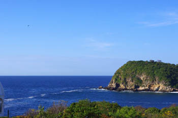 View from dining balcony